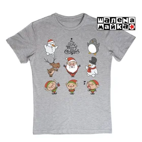 Прикольные футболки: Новогодняя открытка 2 Меланж